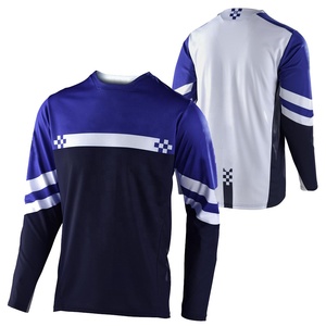 Maillots de VTT respirants à séchage rapide grande taille, impression par sublimation graphique personnalisée, fournisseur d'équipements de motocross, ensemble de course automobile - Product Image 6