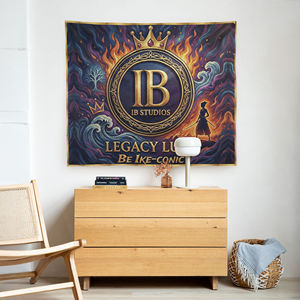 Tapiz de Pared Legacy Luxe Edición Amara, Diseño Abstracto Corona de Fuego, para Decoración de Cumpleaños, IB Studios - Product Image 1