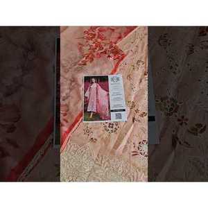 Salwar Kameez de Lujo Mushq Hemline Secerat Garden Peach Blossom en Algodón TC-1508 - Product Image 2
