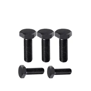 Titanium Industry Wholesale Full Thread Hex Bolts Steel Bolts And Nuts M4 M6 M8 Black Flange Bolt Screw Fasteners Manufacturers
