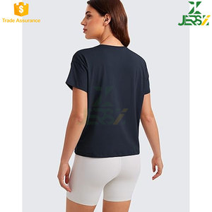 Camiseta Casual de Verano de Manga Corta con Cuello Redondo y Ajuste Regular, 100% Algodón, con Serigrafía de Logotipo Personalizado para Mujer, Estilo Vintage Desgastado - Product Image 6