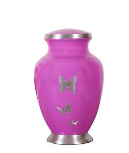 Engraved Aluminium Cremation <b>Urn</b> for Human Ashes Adult Male Female Pets <b>Cat</b> Dog <b>Urn</b> Large Burial Funeral <b>Urns</b> for Ashes (Pink) - Product Image 1