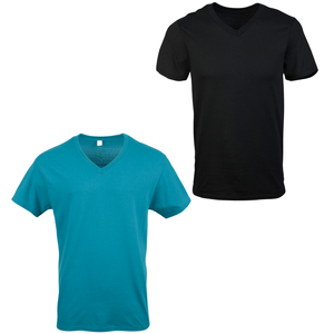 T-shirt de bonne qualité, encolure en V, t-shirt personnalisé, coton biologique, étiquettes personnalisées, étiquettes, t-shirts et polos pour garçons, usine - Product Image 1