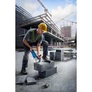 Amoladora Angular Inalámbrica Profesional Azul de 2.7kW PR 27-230 220V a Batería con Interruptores Deslizantes y Motor sin Escobillas - Product Image 3