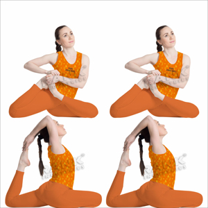 Conjunto de Yoga para mujer, Sujetador deportivo ligero sin costuras con mallas de cintura alta para entrenamiento y ejercicio diario - Product Image 3