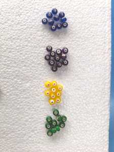 Custom made our crafts with our white heart <b>beads</b> in assorted colours perfect for bracelets necklaces and DIY projects. - Product Image 3