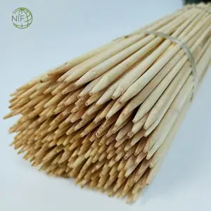 Bâton en bambou, L:40CM,DIA:5.0MM traité naturellement