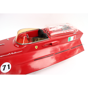 FERRARII F430, modelo de exhibición de lancha de madera, pintado náutico clásico hecho a mano para decoración del hogar - Product Image 5