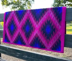 Manta de sillín de lana de alta calidad para uso a largo plazo de equitación occidental con forro de polialgodón para eventos de senderos y espectáculos - Product Image 5