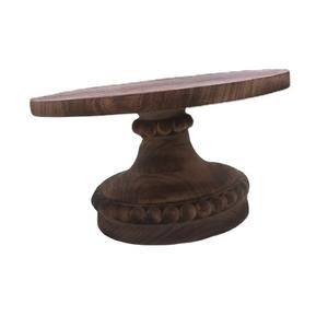 Soporte de pastel de madera de acacia para decorar la mesa del hogar con esmalte para artesanía diseño único soporte de pastel de madera para venta al por mayor - Product Image 5