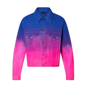 Fashion Custom Logo Coats Blue <b>Denim</b> Jeans Mens <b>Jackets</b> Casual Streetwear Riding <b>Denim</b> <b>Jacket</b> - Product Image 2