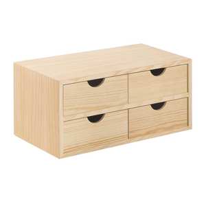 กล่องเก็บของขนาดเล็ก 4 ช่อง ขนาด 40x20x18.5 ซม. - Product Image 1