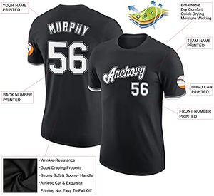 Nouveaux T-shirts et maillots d'équipe de baseball personnalisés pour hommes, femmes et jeunes avec nom et numéro imprimés - Product Image 2