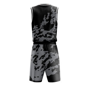 Maillot de basket-ball réversible personnalisé 100% polyester respirant Ensemble d'uniformes de basket-ball d'entraînement pour hommes - Product Image 2