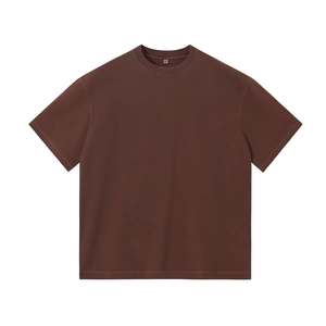 Camiseta de algodón 100% de alta calidad para hombre, ropa de calle de 350gsm, camiseta de gran tamaño con estampado de logotipo y hombros caídos - Product Image 3