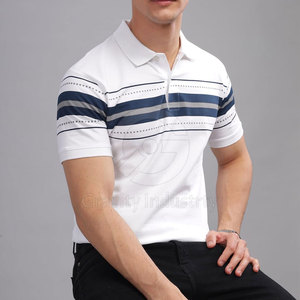 เสื้อเชิ้ตแขนสั้นผู้ชายคุณภาพพรีเมียม ผ้าถักเนื้อนุ่ม ระบายอากาศได้ดี สีและโลโก้ปรับแต่งได้ ผลิตจากผ้าโพลีเอสเตอร์/คอตตอน บริการ OEM - Product Image 5