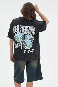 2025 verano algodón de gran tamaño Hiphop moda High Street Popular camiseta hombres americano Vintage Casual Harajuku Y2k parejas corto - Product Image 2