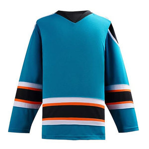 Jersey de Hockey sobre Hielo de Alta Calidad, Impresión Digital, 100% Poliéster, Apliques, Transpirable, Diseño Personalizado, Uniforme de Hockey en Equipo - Product Image 1