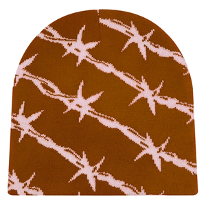 Wholesale OEM ODM Custom Logo Jacquard Knit 100% Acrylic Y2K Style Unisex Winter <b>Beanie</b> Travel <b>Streetwear</b> - Product Image 6