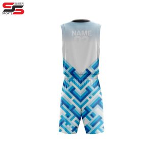 Camisa de uniforme de baloncesto y conjuntos cortos hecho a medida Nuevo Diseño impresión por sublimación uniforme de baloncesto uniforme de equipo deportivo - Product Image 2