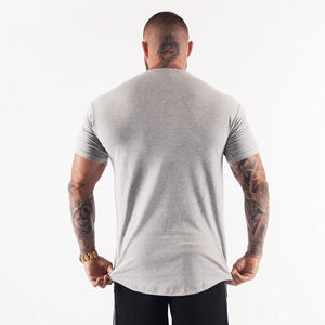 Cómoda Camiseta de algodón suave con cuello redondo para hombre, logotipo personalizado, diseñador impreso, secado rápido, peso pesado, recortada, patrón de letras superiores - Product Image 6