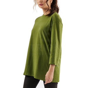 T-shirt oversize pour femme, dernier design, bonne qualité, vêtements décontractés, t-shirts oversize en coton pour femme, en vente - Product Image 4