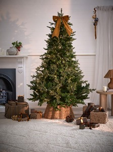 Scallop Water Hyacinth <b>Christmas</b> <b>Tree</b> Collar Handwoven Natural Fiber <b>Tree</b> <b>Skirt</b> Eco Friendly Holiday Decor - Product Image 6
