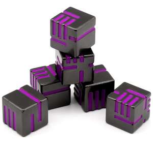 Juego de mesa de dados metálicos personalizados de 6 piezas, muy vendido. - Product Image 2