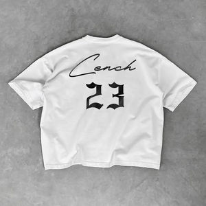 Camisetas Extra Grandes Retro 100% Algodón para Hombre, Impresión de Alta Calidad, Logotipo Personalizado, Ajuste Holgado, Estilo Urbano, Diseños Personalizados, Camiseta de Alta Densidad - Product Image 2