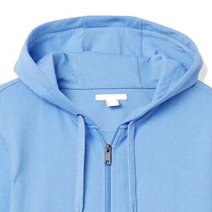 Sudaderas con capucha lisas con cremallera para hombre, ropa de algodón 100% para hombre, sudaderas con capucha, sudaderas transpirables de Color sólido, sudaderas básicas para hombre de invierno - Product Image 5