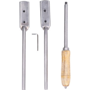 Kit de râpe à flotteur réglable pour cheval 4 pièces ensemble d'outils dentaires équins professionnels avec haute flexibilité polissage fin en acier inoxydable - Product Image 1