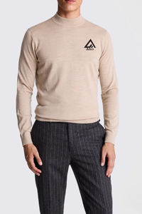 Pull-over décontracté à manches longues pour homme en laine/cachemire anti-boulochage avec logo frontal, fin, 100 % coton – Vente en gros - Product Image 3