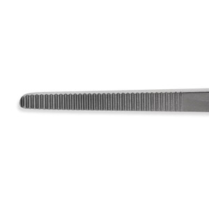 Forceps à tissus DeBakey manuel droit, pointes de 2 mm, acier inoxydable allemand, 7,5'' (19 cm), avec plateforme d'insertion TC, ensemble d'instruments plats - Product Image 2