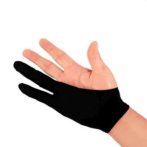 Guantes de Tela Suave para Tablet PC, con Dos Dedos Libres, Anti-Aceite, Anti-Huellas, Anti-Tacto, Anti-Suciedad, para Mano Izquierda o Derecha, Talla Única, Color Negro - Product Image 1