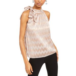 INC International Concepts Top in maglia da donna con collo annodato, colore rosa, taglia 2XL, Shine Halter Top - Product Image 1