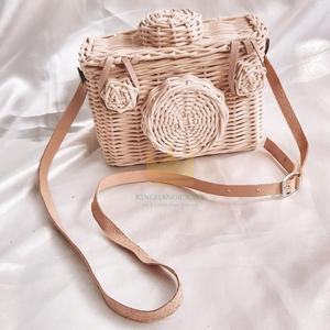 Rattan Camera Bag/kids Toddler Bag <b>Nursery</b> Room Decoration Vintage - Product Image 1