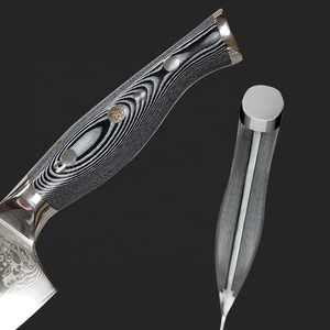 Venta al por mayor personalizado de alta calidad OEM ODM servicio de hoja afilada fija profesional directo de fábrica cuchillo de Damasco cuchillo japonés - Product Image 3