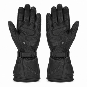 Motorcycle Racing Gloves Full Finger Adjustable Wrist <b>Strap</b> Palm Guard Unisex Riding Motocross - Product Image 2