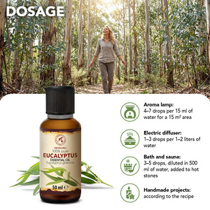 Aromatika Huile Essentielle d'Eucalyptus 100% Pure et Naturelle 20ml/50ml Eucalyptus Globulus Huile d'Aromathérapie Fraîche et Épicée Soin Corporel Huileux - Product Image 4