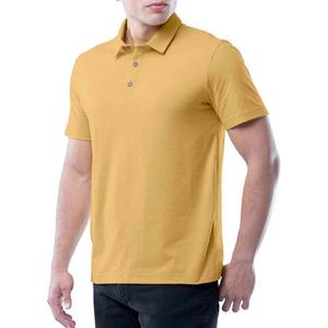 Polo d'été pour hommes Slim Fit Col Fashion Button up Solid Color Large Casual Sports Cotton Plus Size Men's Polo Shirts All Size - Product Image 1