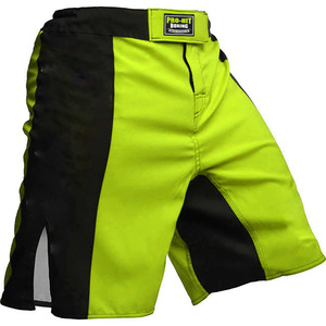 Pantalones cortos de boxeo MMA con logotipo personalizado para hombre, ropa de entrenamiento de lucha de tela de poliéster transpirable con estampado personalizado de alto rendimiento - Product Image 2