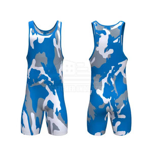 Customized 100% Polyester Wrestling Singlets New Design OEM Service Plus Size Wrestling Singlet - Product Image 2