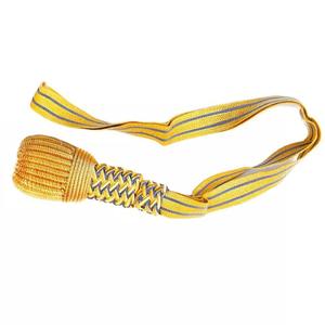 Noeud de sabre uniforme de cérémonie bleu et or conçu sur mesure pour l'équipement de défense personnelle - Product Image 5
