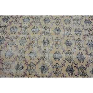 4.7x7.2 ft Rug, Vintage Rug, Turkish <b>Brown</b> <b>Wool</b> Solid Rug - Product Image 5