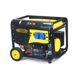 Generator BISON 5 kva generator bensin portabel dengan roda