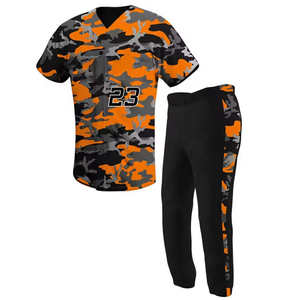 Conjunto de uniforme de béisbol que ofrece camisa y pantalones absorbentes del sudor diseñados para jugadores activos. - Product Image 6