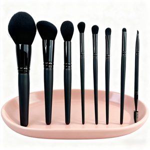 Juego <span class=keywords><strong>de</strong></span> Brochas <span class=keywords><strong>de</strong></span> Maquillaje Profesional <span class=keywords><strong>de</strong></span> 8 Piezas con Mango <span class=keywords><strong>de</strong></span> Plástico, para Cejas, Rostro, Base y Sombra <span class=keywords><strong>de</strong></span> Ojos, Agradable al Tacto, <span class=keywords><strong>de</strong></span> Fábrica OEM - Product Image 3