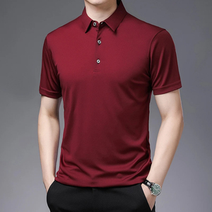 Polo con bordado de algodón 100 de color sólido personalizado al por mayor, polo con estampado liso personalizado, camisetas para hombre, camiseta con bordado - Product Image 3
