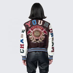 Custom Fashion New Design <b>Canvas</b> <b>Jacket</b> <b>Men</b> 3D Embroidery High Quality Waterproof Windproof Vintage Winter Wear Zipper - Product Image 1