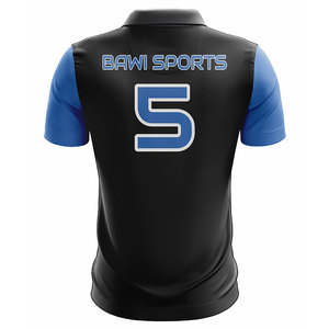 Chemises pour hommes BAWI SPORTS les plus vendues, 100% polyester, tissu sportif, motif uni, tricoté, manches courtes, séchage rapide, léger - Product Image 2